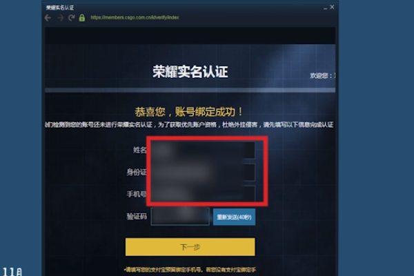 csgo荣耀认证怎么弄，没有满18岁，没有支付宝怎么办