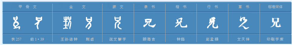 兄字怎么组词