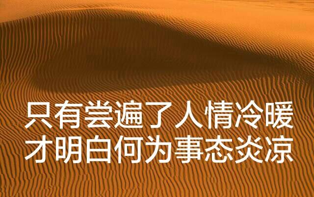 人情冷暖、世态炎凉 是什么意思