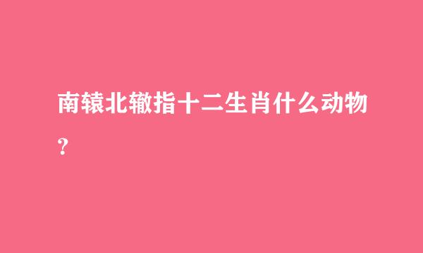 南辕北辙指十二生肖什么动物？