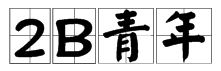 “2B青年”指的是什么意思?