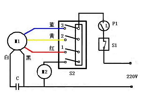 电风扇电路原理图