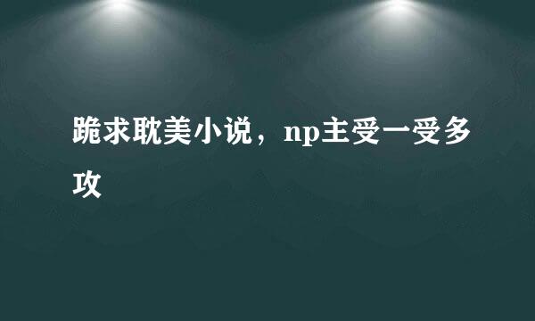 跪求耽美小说，np主受一受多攻