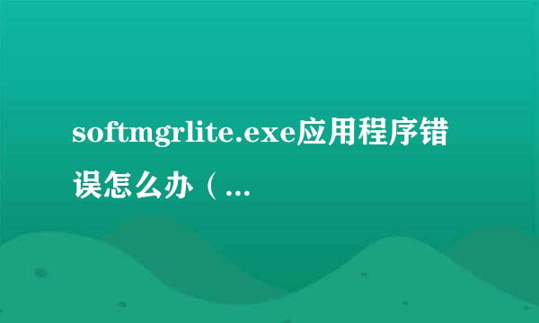 softmgrlite.exe应用程序错误怎么办（xp系统）