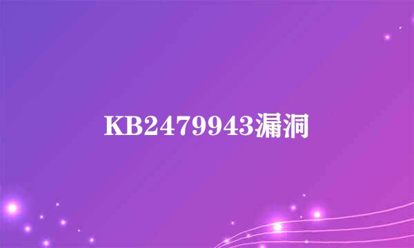 KB2479943漏洞