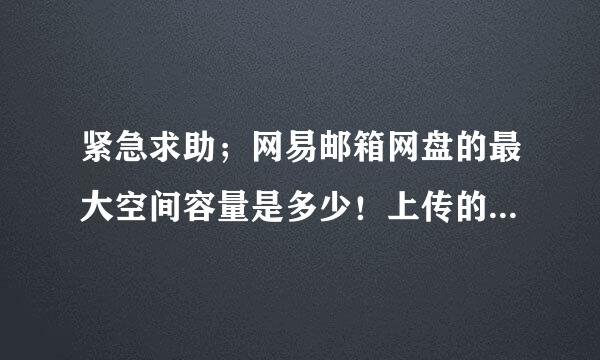 紧急求助；网易邮箱网盘的最大空间容量是多少！上传的文件能永久保存吗？