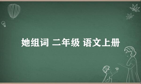 她组词 二年级 语文上册