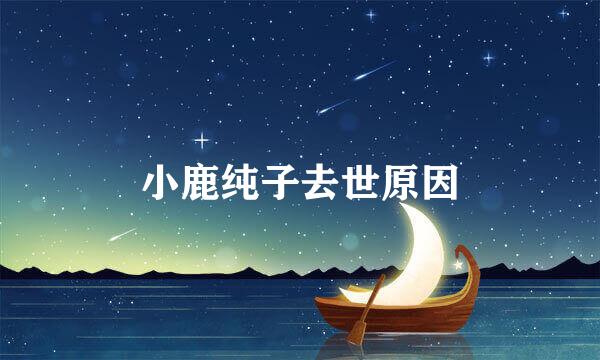 小鹿纯子去世原因