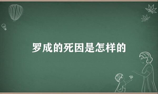 罗成的死因是怎样的