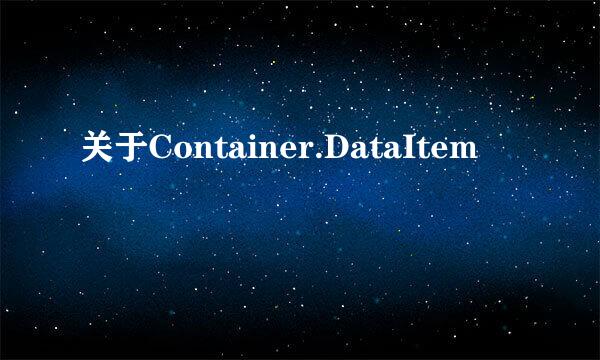 关于Container.DataItem