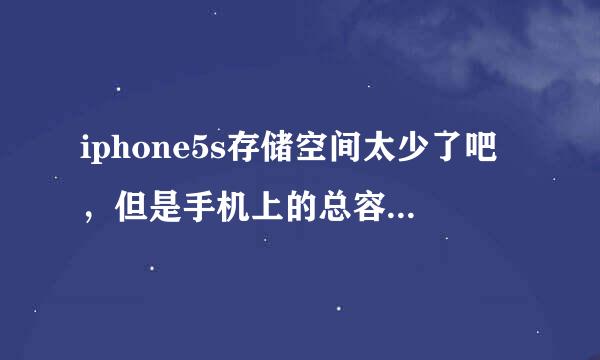 iphone5s存储空间太少了吧，但是手机上的总容量写的是27.5GB？ 求解释！！