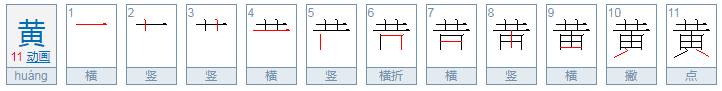 “黄”字到底是啥偏旁部首啊