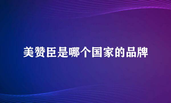 美赞臣是哪个国家的品牌