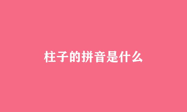 柱子的拼音是什么