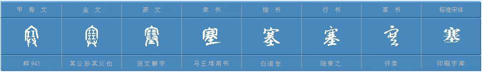 用“塞”字的多音字组词