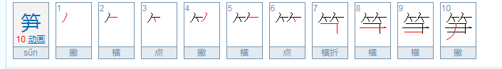 笋怎么组词