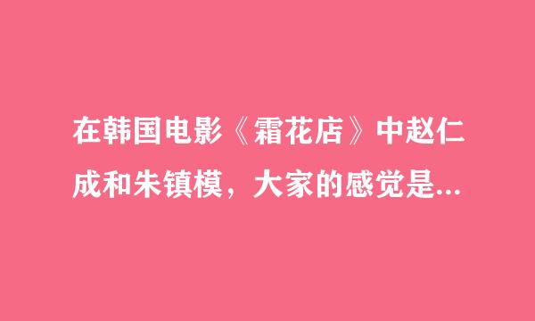 在韩国电影《霜花店》中赵仁成和朱镇模，大家的感觉是怎么样的？