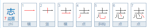 志字的部首是什么