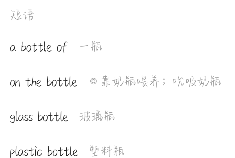 bottle的音标