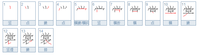 衣裳的裳怎么组词