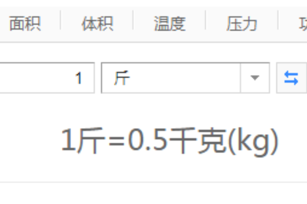 1斤等于多少千克