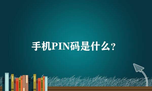 手机PIN码是什么？