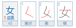 撇点撇横是什么字一年级？