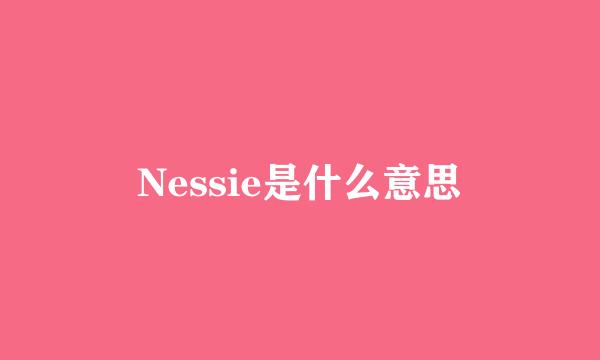 Nessie是什么意思