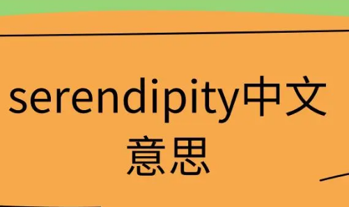 serendipity的中文意思是什么？