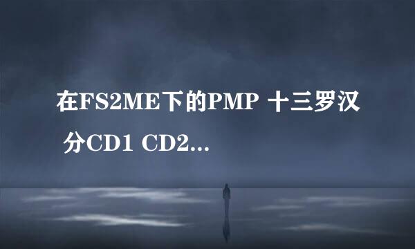 在FS2ME下的PMP 十三罗汉 分CD1 CD2 没中文字幕 在哪能找到分段的字幕 注意 不是整部连在一起的那个字幕