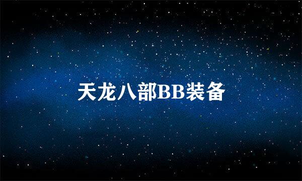 天龙八部BB装备