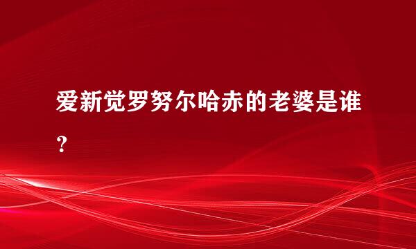 爱新觉罗努尔哈赤的老婆是谁？