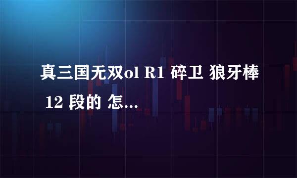 真三国无双ol R1 碎卫 狼牙棒 12 段的 怎么段 上什么属性 给点意见参考