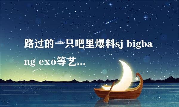 路过的一只吧里爆料sj bigbang exo等艺人或者公司 的料准吗 她们是怎么知道的