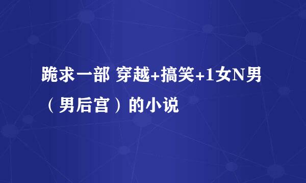 跪求一部 穿越+搞笑+1女N男（男后宫）的小说