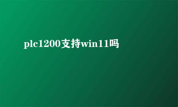 plc1200支持win11吗