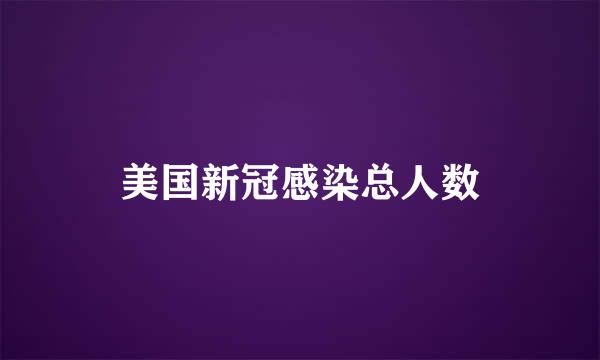 美国新冠感染总人数