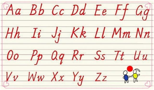 26个英文字母的笔顺，谢谢。