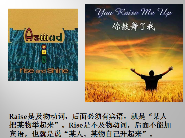 raise和rise有什么区别