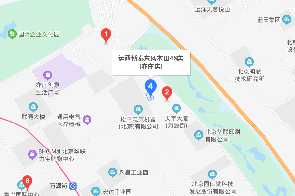 亦庄那边都有什么汽车4S店，具体点都有什么。