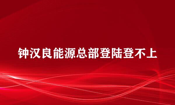 钟汉良能源总部登陆登不上