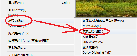 mplayerx for mac怎么加倍速度播放？