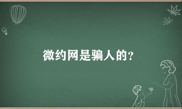 微约网是骗人的？