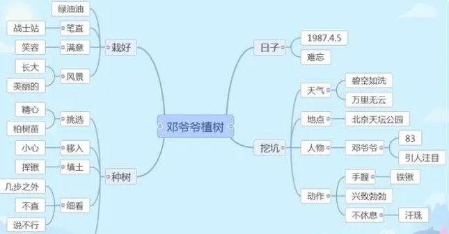 三年级语文思维导图怎么画