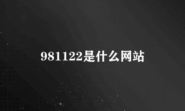 981122是什么网站