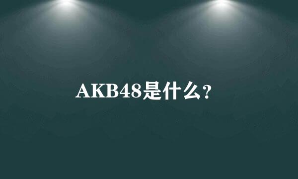 AKB48是什么？