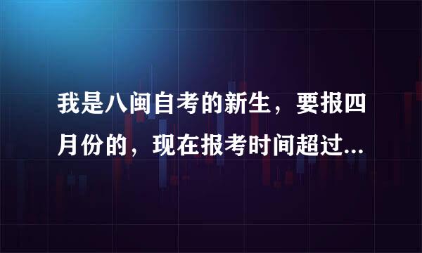 我是八闽自考的新生，要报四月份的，现在报考时间超过了，我该什么办