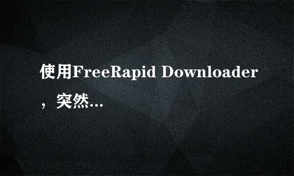 使用FreeRapid Downloader，突然下载列表清空了？？