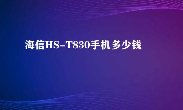 海信HS-T830手机多少钱