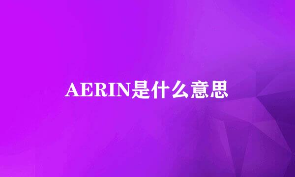 AERIN是什么意思